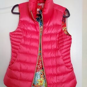 Lilly Pulitzer Pink Puffer Vest